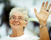 Sister Dorothy waving