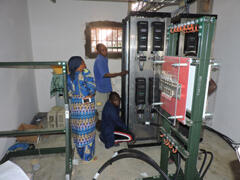 Photovoltaic electrical system at Ngidinga