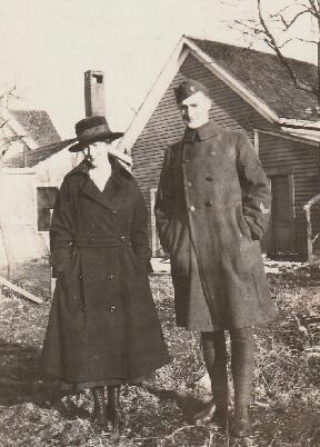 Geraldine Fitzgerald and her brother, Joseph. February, 1919